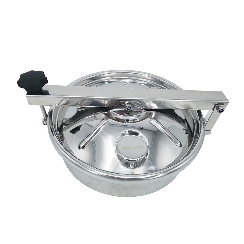 Manways hacia el exterior del tanque sanitario de 18" con mirilla
