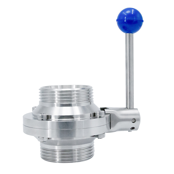 Válvula de control industrial sanitaria de acero inoxidable 304 Precio válvula de bola tipo mariposa para cerveza, bebidas y productos lácteos