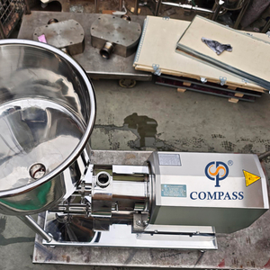 Emulsionante de dispersión de tubería de una sola etapa de alto cizallamiento de 5,5 kW con embudo de 45 l