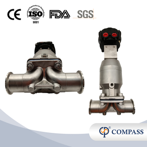 1 pulgada 25,4 mm Higiénico de alta calidad Hygienic Sea inoxidable SS316L SNUMADO SNUMS SNOPHRAGM VAVLE con interruptor de límite