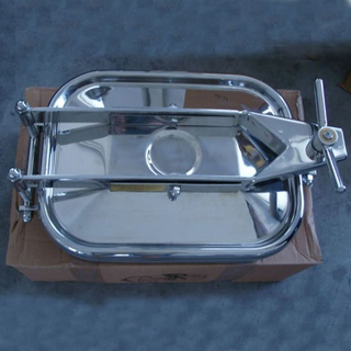Tanque higiénico de 435 mm x 335 mm Cuadrado hacia el exterior Manway