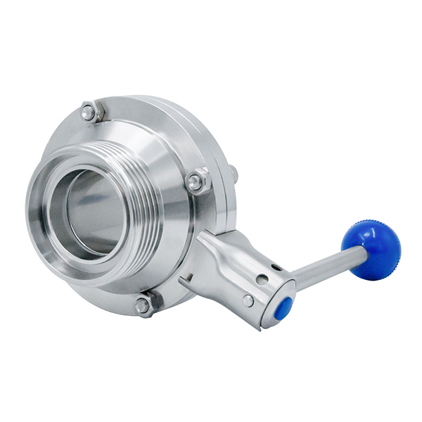 Válvula de control industrial sanitaria de acero inoxidable 304 Precio válvula de bola tipo mariposa para cerveza, bebidas y productos lácteos