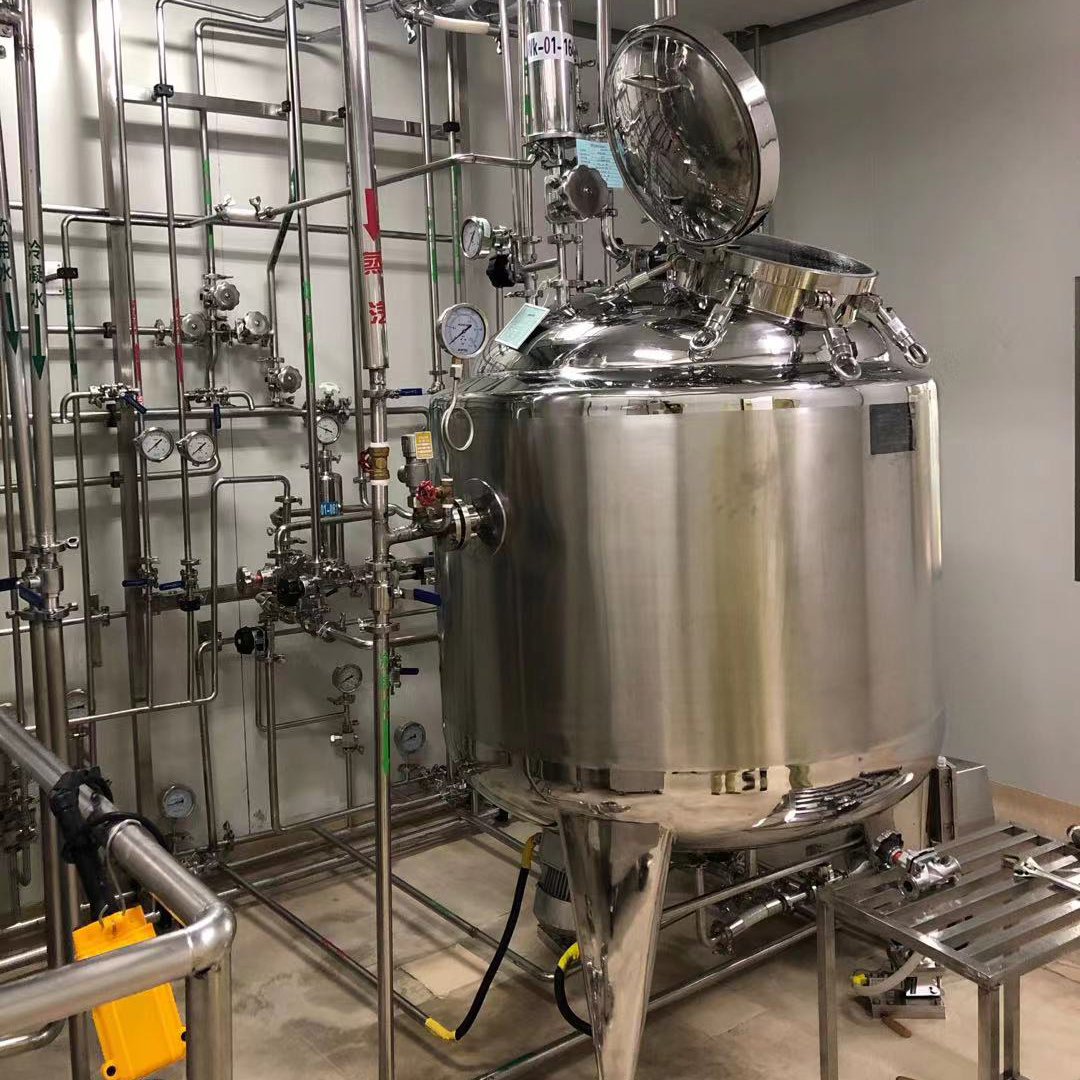 Tanque de emulsificación de alto cizallamiento de una sola capa de acero inoxidable SS316L de 500L con buena calidad 