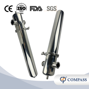 Filtro de vapor sanitario con carcasa de acero inoxidable y elemento de filtro plisado 1.5 'SS316L