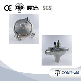 SMS CPM0-2 2 ''TC64MM Válvula sanitaria de presión constante de presión ajustable de acero inoxidable SS316L para tratamiento de agua Gas líquido