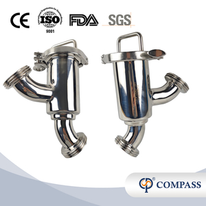 DN40-1m Grado alimentario Screed inoxid 304/SS316L Hilo sanitario sin retención Filtros de tipo de codo 