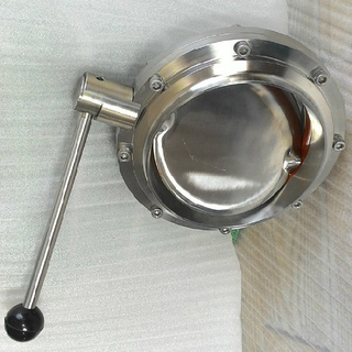 Válvulas de mariposa de 4 paradas de soldadura de acero inoxidable Ss304 higiénico de 63,5 mm