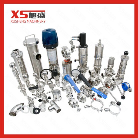 Válvulas de mariposa higiénicas sanitarias SS316L de acero inoxidable 101.6MM