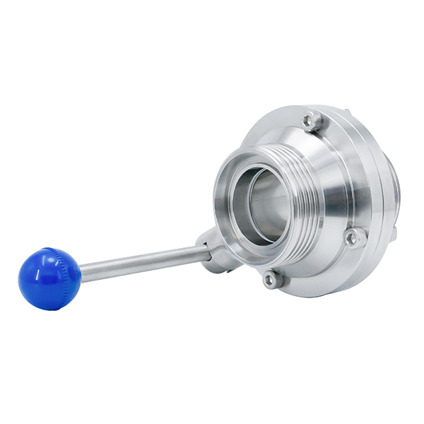 Válvula de control industrial sanitaria de acero inoxidable 304 Precio válvula de bola tipo mariposa para cerveza, bebidas y productos lácteos