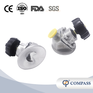 1 1/2 pulgada 38.1 mm de alta calidad Hygienic Hygienic Acero inoxidable SS316L Manual SMS Cuesta Tank Bottom Diafragm Vavle con mango de plástico