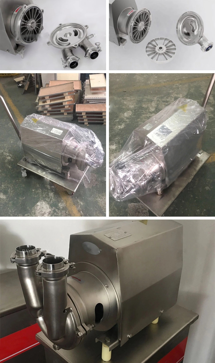 Bomba sanitaria CIP de acero inoxidable de grado alimenticio