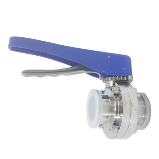 Válvula de mariposa sanitaria SMS Clamp para alcohol