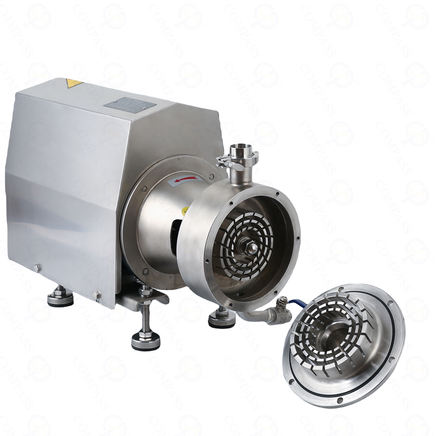 Bombas emulsionantes de dispersión de alto cizallamiento de tubería de tres etapas TRL3 de acero inoxidable 