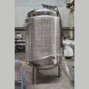 Tanques de almacenamiento de una sola capa de leche higiénica sanitaria pulida de grado alimenticio SS304 SS316L de acero inoxidable 