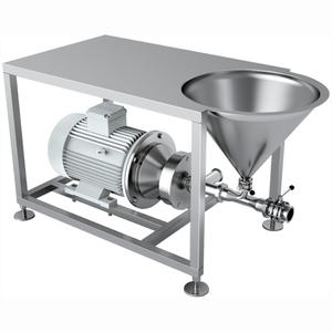 Bomba homogénea de emulsificación de alto cizallamiento de plataforma de grado alimenticio mezclador de bomba de mezcla de polvo líquido de agua 