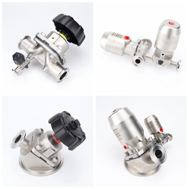 V&aacute;lvula higi&eacute;nica de diafragma de acero inoxidable