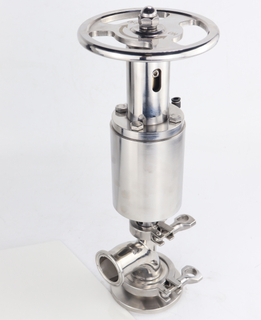 Válvula de asiento de fondo de tanque neumático sanitario de acero inoxidable de grado alimenticio