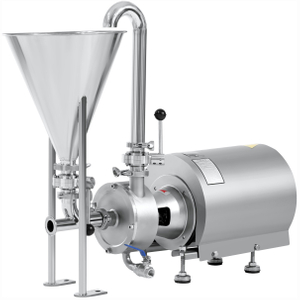 Mezclador de líquido de polvo de acero inoxidable sanitario Mezclador Mezclador Homogeneizador Bomba con tolva