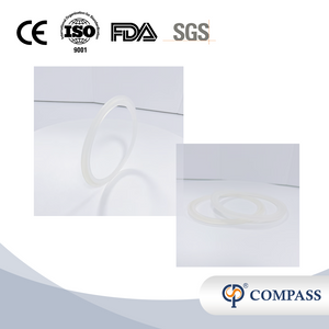 Gran oferta Universal 2 pulgadas TC 64MM higiene sanitaria grado alimenticio SMS aséptico Tri abrazadera junta de silicona transparente con tapa de brida