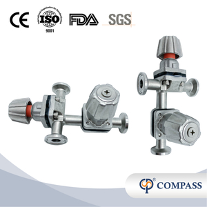3/4 pulgadas 19.05 mm de alta calidad higiénica acero inoxidable SS316L SNPLA SMS Diafragma recto Vavle con manija de acero inoxidable