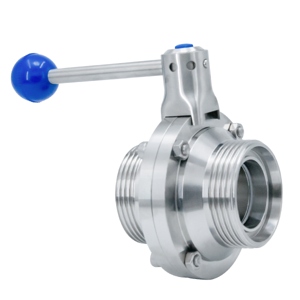 Válvula de control industrial sanitaria de acero inoxidable 304 Precio válvula de bola tipo mariposa para cerveza, bebidas y productos lácteos