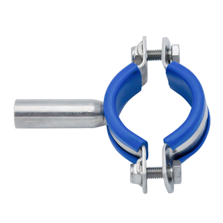 Soporte de tubería de suspensión de tubería redonda de acero inoxidable higiénico de 3/4 pulgadas