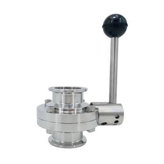 Valvula Sanitaria de Mariposa Forge Clamp para Alcohol