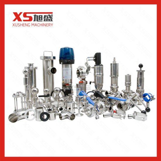 Válvulas de mariposa higiénicas sanitarias SS316L de acero inoxidable 101.6MM