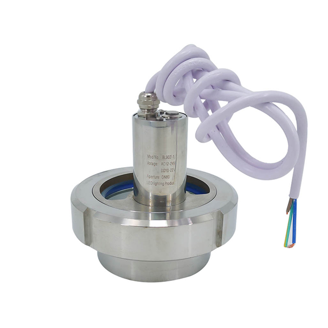 Vidrio de vista de luz LED de unión sanitaria de acero inoxidable