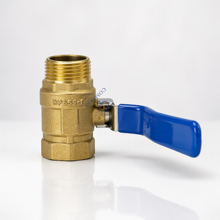 Venta caliente 1-1/4 'rosca BSPP Material de latón válvula de bola de latón de rosca macho-hembra de alimentación Manual de alta calidad con junta de PTFE