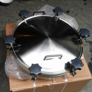 Tanque de presión higiénico de acero inoxidable Manway con mango de plástico