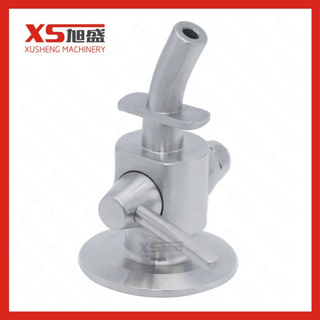 Válvulas de muestreo Triclamp de cerveza de acero inoxidable sanitario Ss304 Ss316L