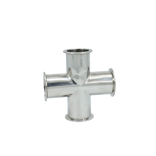 Acero inoxidable Sanitario SS304 Abrazadera cuatro cruces