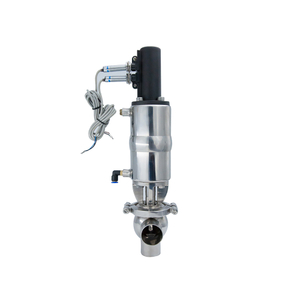 Válvula de desvío higiénica de acero inoxidable con interruptor limitado