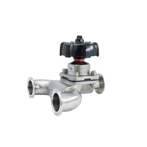 Válvula de diafragma tipo U manual sanitaria de acero inoxidable 316L